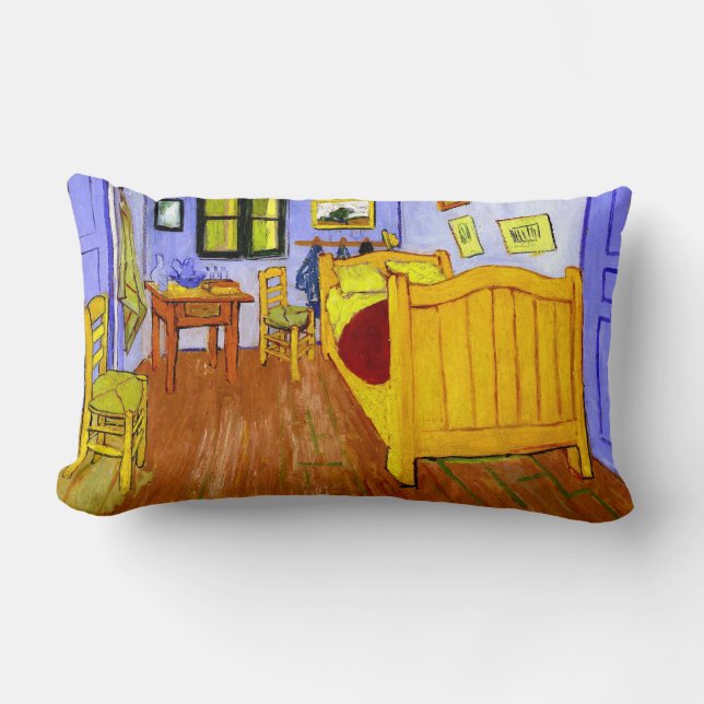 Schlafzimmer in Arles (F482) Van Gogh Fine Art Lendenkissen (Vorderseite)