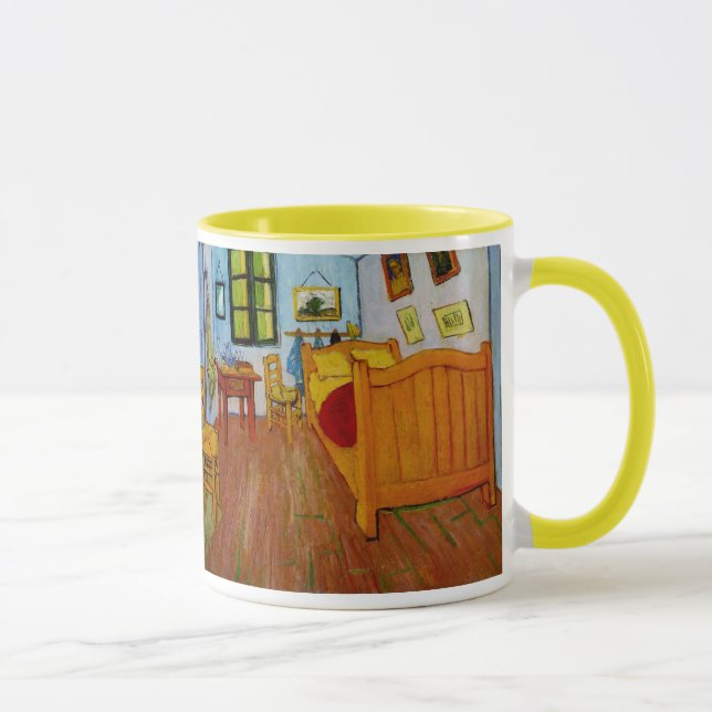Schlafzimmer in Arles (F482) Van Gogh Fine Art Tasse (Rechts)