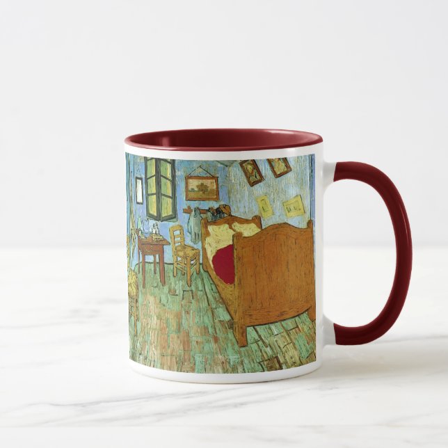 Schlafzimmer in Arles (F484) Van Gogh Fine Art Tasse (Rechts)