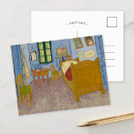 Schlafzimmer in Arles | Vincent Van Gogh Postkarte<br><div class="desc">Schlafzimmer in Arles (1889) von niederländischem Post-Impressionisten Vincent Van Gogh. Original Fine Art Malerei ist ein Öl auf der Leinwand, das eine Innenlandschaft des Vincent Schlafzimmers in Arles aus einer ungewöhnlichen verzerrten Perspektive darstellt. Der helle und mutige Gebrauch der Farbe in diesem Stück ist typisch für die lebhafte Palette, die...</div>