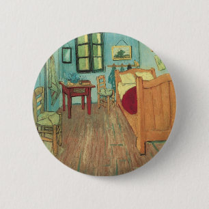 Schlafzimmer in Arles von Vincent van Gogh Button