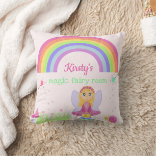 Schlafzimmer magischen feenhaften Mädchens Kissen