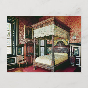 Schlafzimmer mit Henri II und Diane de Poitiers Postkarte