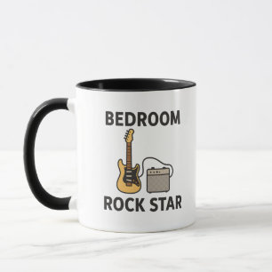 Schlafzimmer Rockstar Gitarre & Verstärker Design  Tasse