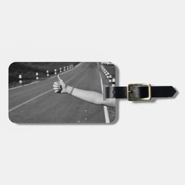 Schlag auf den Jack Gepäckanhänger (Vorderseite horizontal)