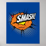 Schlag! Auswirkungen des dynamischen Pop Art Comic Poster<br><div class="desc">Entfesseln Sie mit diesem "Smash!" Pop Kunstdesign eine kraftvolle Kraft in Ihrem Raum. Inspiriert durch die dramatischen und intensiven Momente klassischer Comic-Bücher,  erweckt dieses lebendige Stück die Energie und den Einfluss eines schlagenden Schusses und macht es zu einer kühlen und beeindruckenden Ergänzung zu jedem Raum.</div>