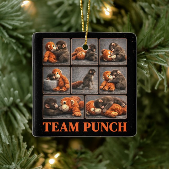 Schlag Baby Affe Keramikornament (Baum)