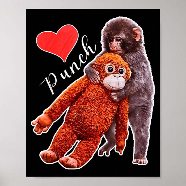 Schlag Baby-Affen-Meme  Poster (Vorne)