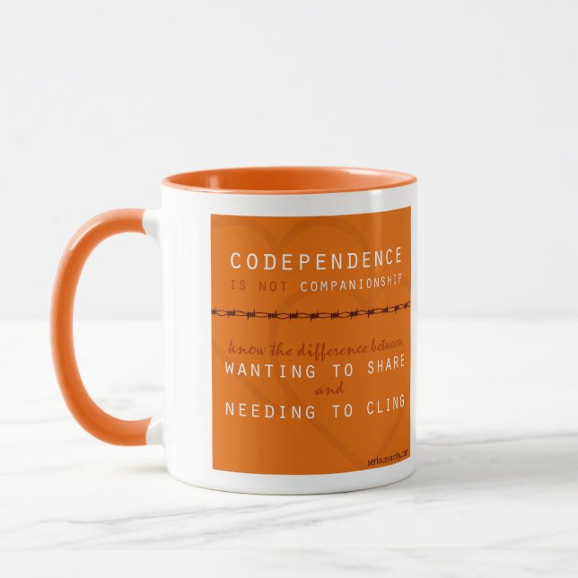 Schlag Codependence Mindfulness-Tasse Tasse (Links)