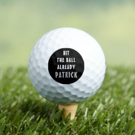 Schlag den Ball schon schwarz lustig Custom