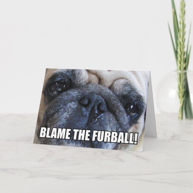 SCHLAG DEN FURBALL! | ALLERGY MEME KARTE (Vorderseite)