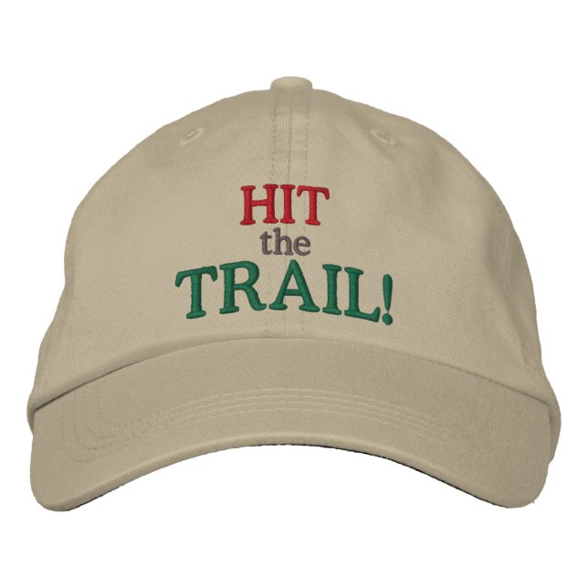Schlag den Weg! Bestickte Baseballkappe (Vorderseite)