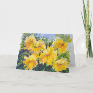 Schlag des gelben Notecards Karte
