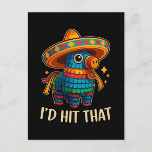 Schlag Diese Piñata Cinco De Mayo Feiertagspostkarte