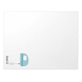 Schlag es | Blue Kitchen Beater Notizblock