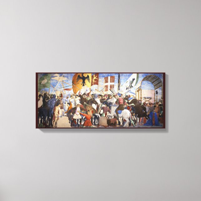 SCHLAG HERACLIUS von Piero Della Francesca Leinwanddruck (Vorderseite)