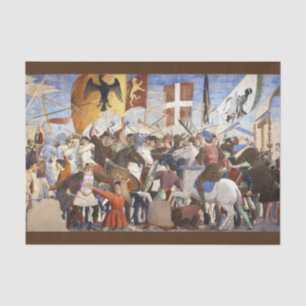 SCHLAG HERACLIUS von Piero Della Francesca Seidenpapier
