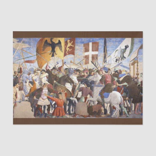 SCHLAG HERACLIUS von Piero Della Francesca Seidenpapier (Vorderseite)