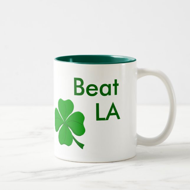 Schlag, LA, gehen, Celtics Zweifarbige Tasse (Rechts)
