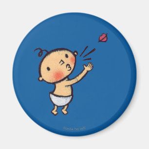 Schlag Leslie Patricelli ein Kuss-Baby Magnet