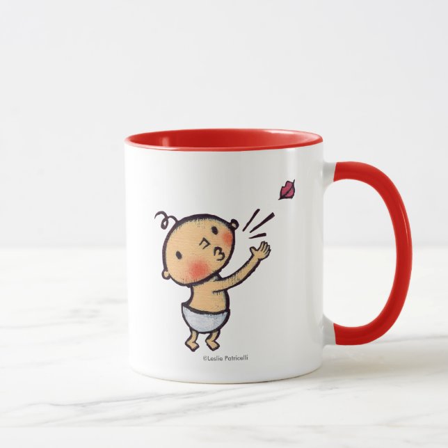 Schlag Leslie Patricelli ein Kuss-Baby Tasse (Rechts)