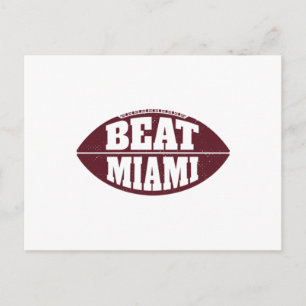 Schlag Miami Vintage Aggie Football Gameday Samsta Postkarte