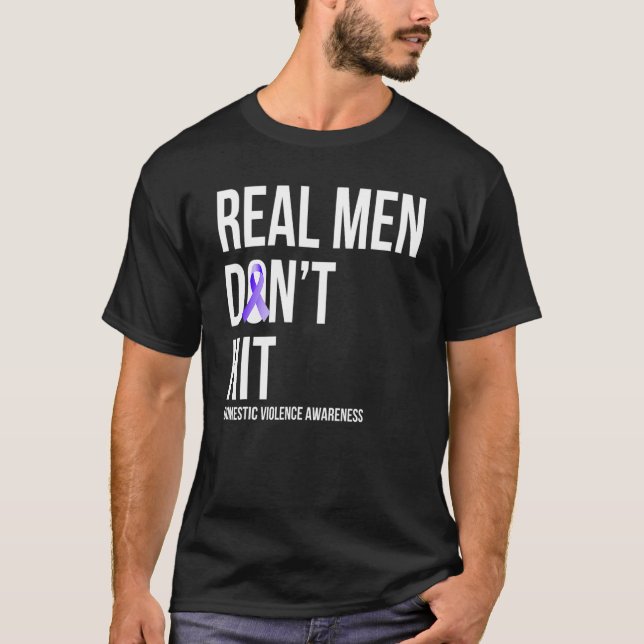 Schlag nicht auf das Bewusstsein für häusliche Gew T-Shirt (Vorderseite)
