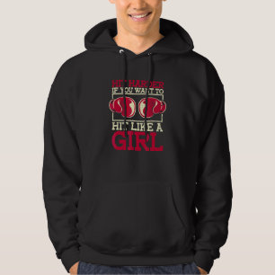 Schlag schwerer, wenn du Will, wie eine Girl-Frau Hoodie