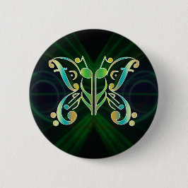 Schlag-terfly bunter Knopf Button