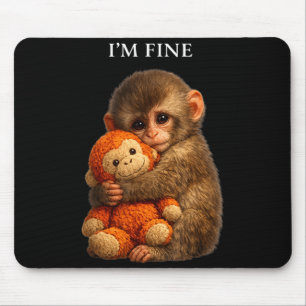 Schlagaffe süßes Baby lustiges Tier Mousepad