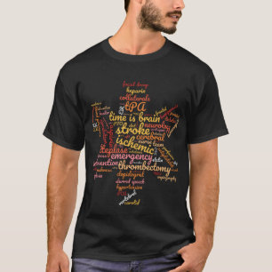 Schlaganfall Ischämisches Gehirn Neuro Nurse Docto T-Shirt