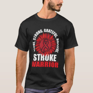 Schlaganfall Krieger Schlaganfall Überlebender Rot T-Shirt