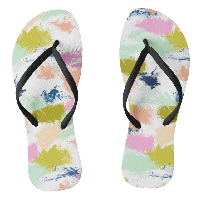 Schlaganfälle , Farben , Ölfarbe Flip Flops (Fußbett)