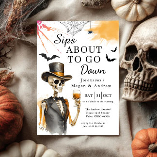 Schläge, die Halloween ins Party fallen lassen Einladung