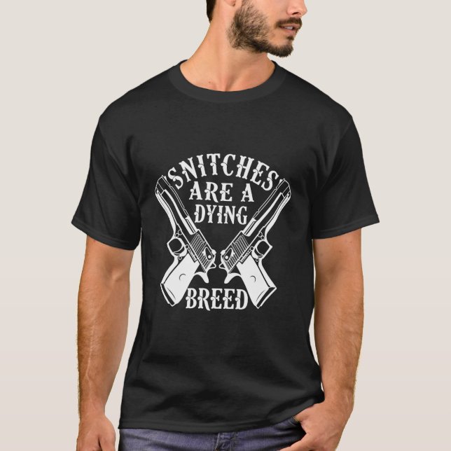 Schläge sind eine tobende Rasse Motorradpistolen T-Shirt (Vorderseite)