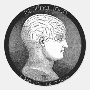 Schläge Trich- Trichotillomania Bewusstsein Runder Aufkleber