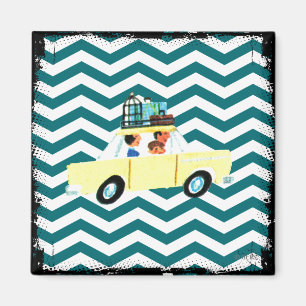 Schlagen der offenen Straße 2 Magnet