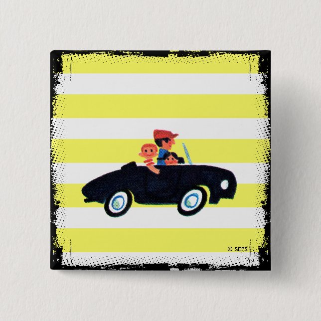 Schlagen der offenen Straße 3 Button (Vorderseite)