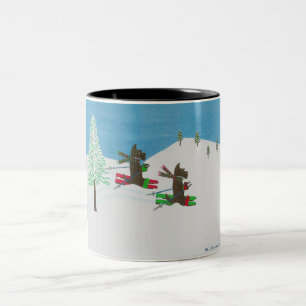 SCHLAGEN DER STEIGUNGEN ZWEIFARBIGE TASSE