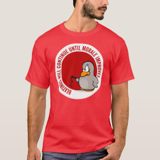 Schlagen fährt fort, bis Moral verbessert T-Shirt