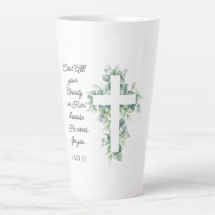 Schlagen Sie all Ihre Angst auf Ihm Eukalyptus Cro Milchtasse