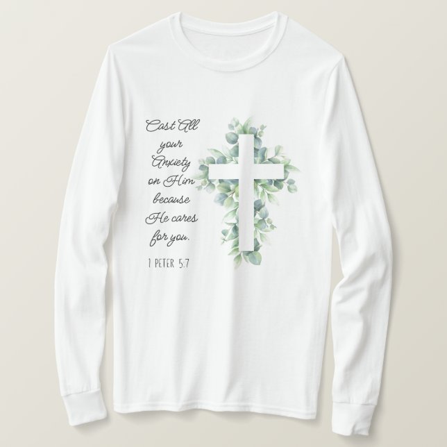 Schlagen Sie all Ihre Angst auf Ihm Eukalyptus Cro T-Shirt (Design vorne)