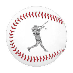 Schlagen Sie auf der Zuhause Baseball Motivierend 
