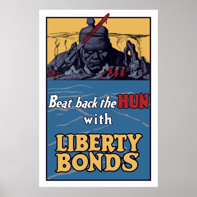 Schlagen Sie den Hund mit Freiheitsanleihen zurück Poster (Vorne)