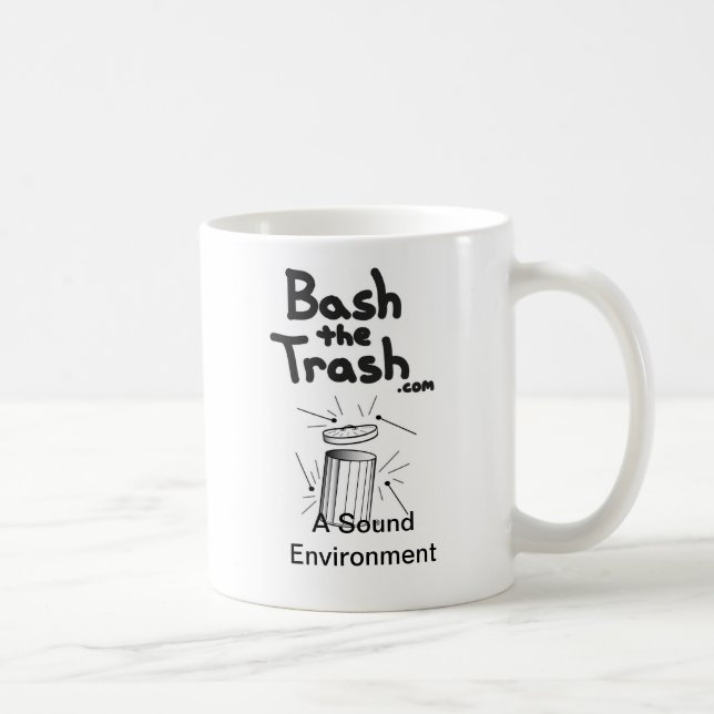 Schlagen Sie die Abfall-Tasse heftig Kaffeetasse (Rechts)