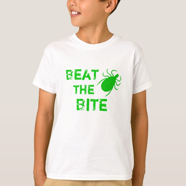 Schlagen Sie die Biss-Lyme-Borreliose T-Shirt (Vorderseite)