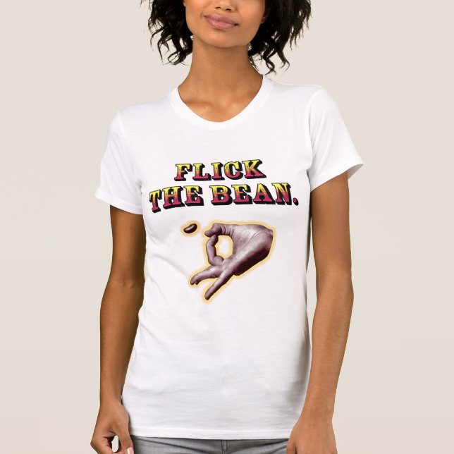 Schlagen Sie die Bohne - den T - Shirt der Frauen (Vorderseite)