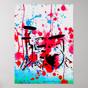 Schlagen Sie die Trommeln durch Kara Willis Poster