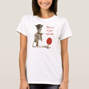 Schlagen Sie mich Piraten-Klingeln Pong T-Shirt