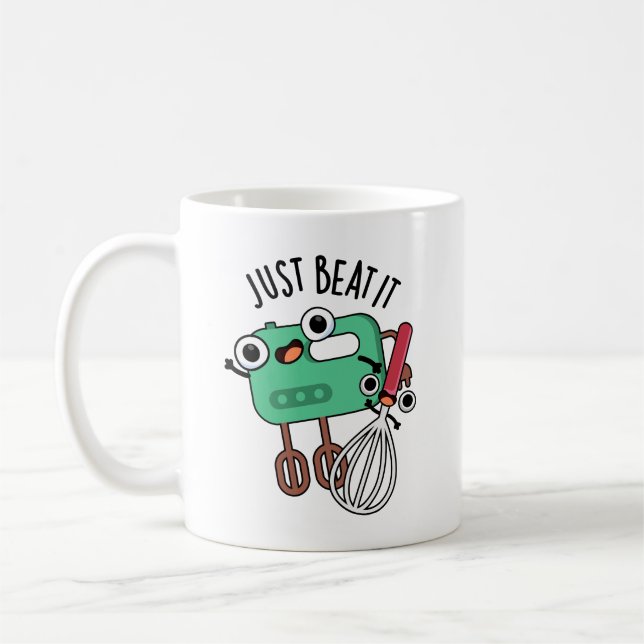 Schlagen Sie sich einfach mal einen lustigen Backp Kaffeetasse (Links)